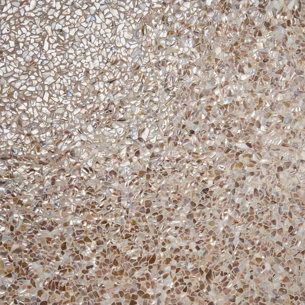 Ivy Hill Tile Baroque Pebbles 11.81 in. x 11.81 in. Pearl