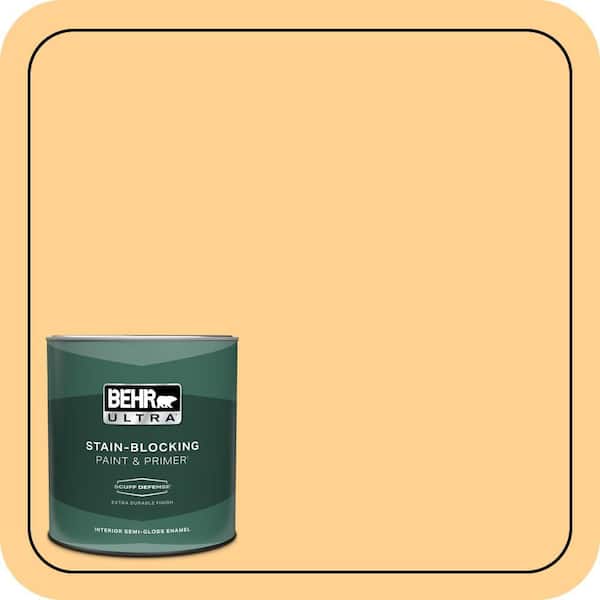 BEHR ULTRA 1 qt. Home Decorators Collection #HDC-SP14-7 Full Bloom Extra Durable Semi-Gloss Enamel Interior Paint & Primer