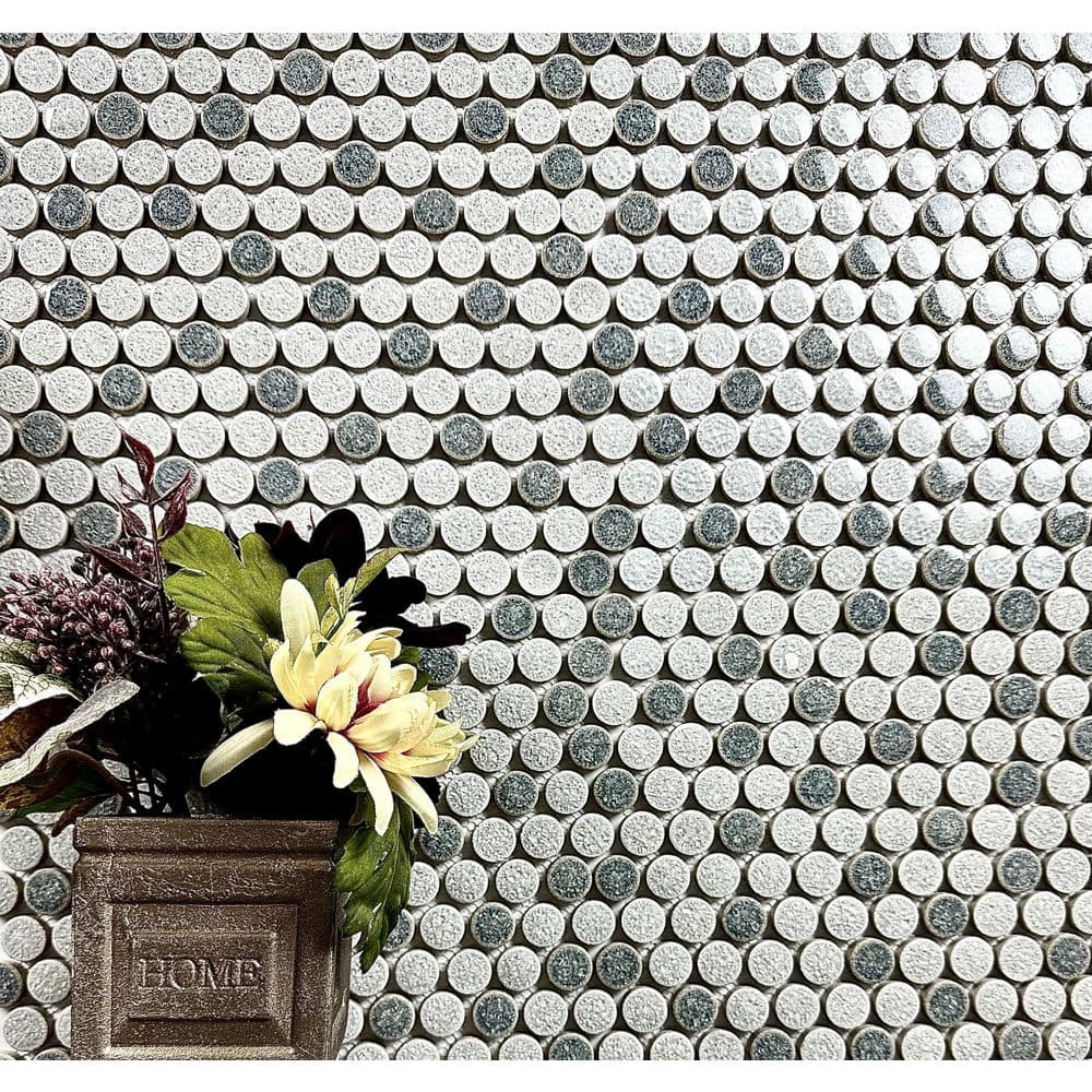 Arabesque Blue Porcelain Mosaic Tile Sheet for Bathroom and Kitchen