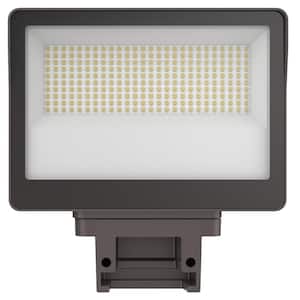 Selectable Color Temperature 250-Watt Equivalent 14500 Lumen 130-Degree Bronze Dusk to Dawn Integrated LED Flood Light