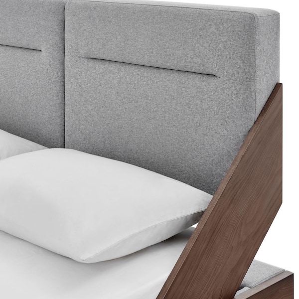 Koble Reclina Oak Upholstered Lift-Up Storage Bed - King HM-BD004