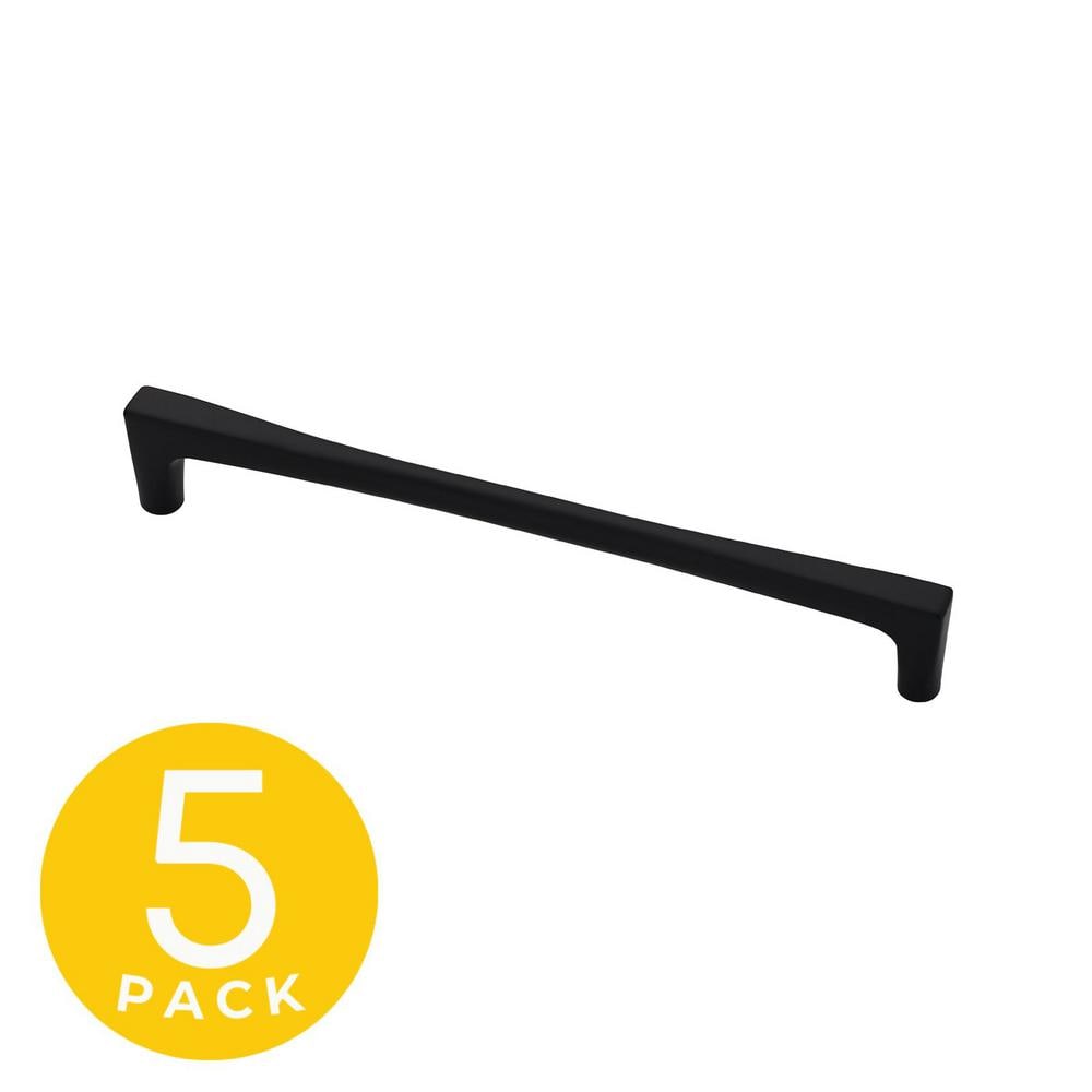 Comet Series 7-1/2 in. (192 mm) Center-to-Center Modern Black Cabinet Handle/Pull (5-Pack) price history on PriceWatchPro