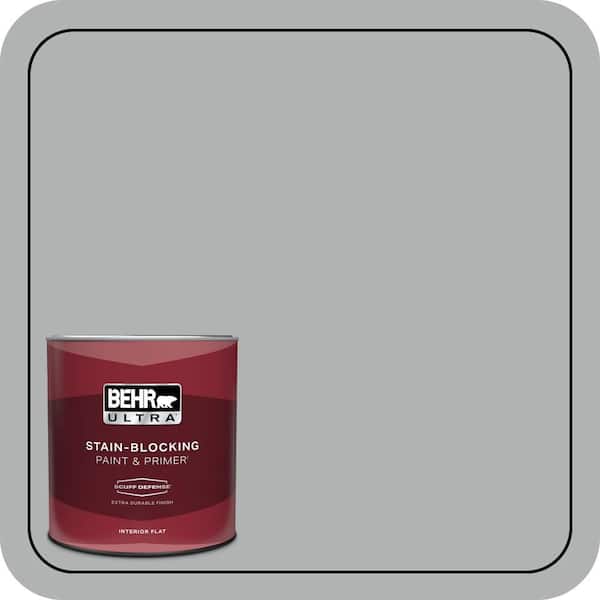 BEHR ULTRA 1 qt. #PPU26-08 Silverstone Extra Durable Flat Interior Paint & Primer