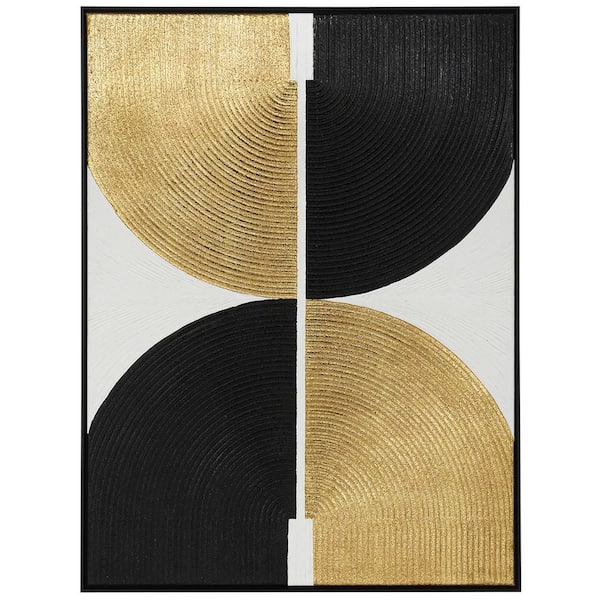 StyleCraft 1-Piece Framed Graphic Print Abstract Poster Art Print 39 in. x 30 in.