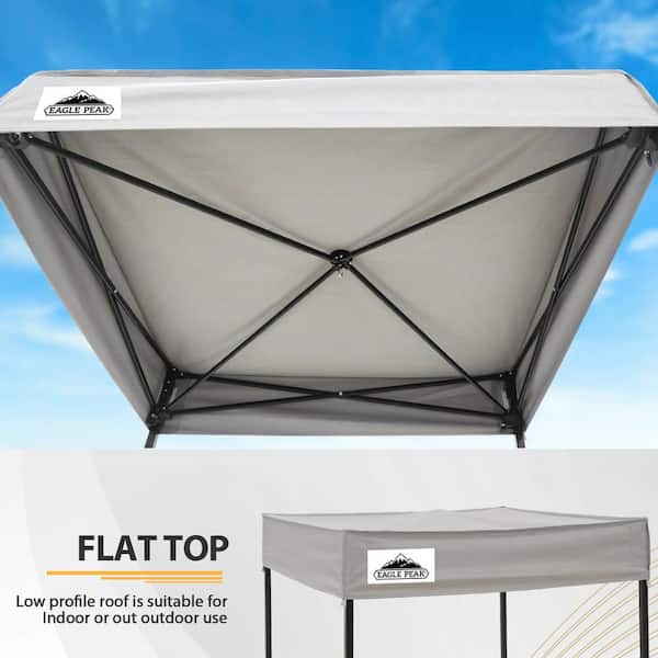 EAGLE PEAK Flat Top x Outdoor Pop Up Shower Privacy