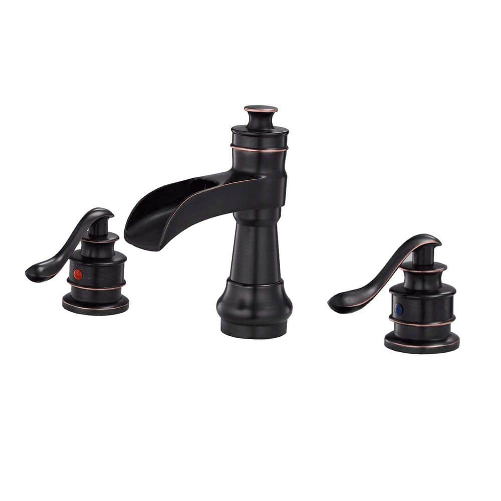 8 in. Widespread 2-Handle Bathroom Faucet in Oil Rubbed Bronze