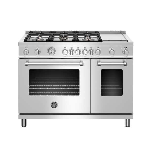Bertazzoni Master Series 48" 7.2 cu. ft. Double Oven Gas Range with 6