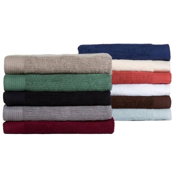 Hastings Home 2-Piece Navy/White Cotton Quick Dry Bath Towel Set (Bath  Towels) in the Bathroom Towels department at