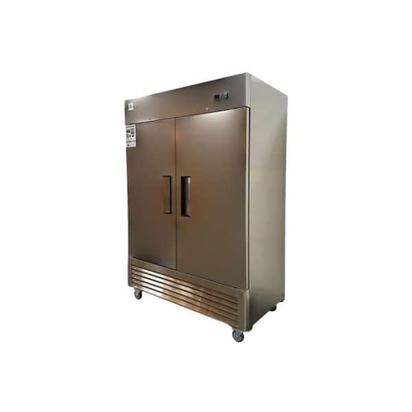 54 in. W 48 cu. ft. 2-Door Commercial Reach in Upright Refrigerator in Stainless Steel