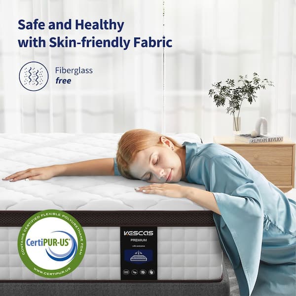 Full Size Medium Firm Memory Foam 10 in. Euro Top Bed-in-a-Box Mattress