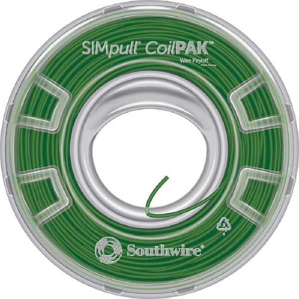 Southwire 1000 ft. 12 Green Solid CU CoilPAK SIMpull THHN Wire