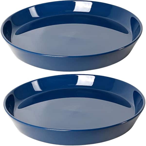2 Pack 8 Inch Ceramic Plant Saucer