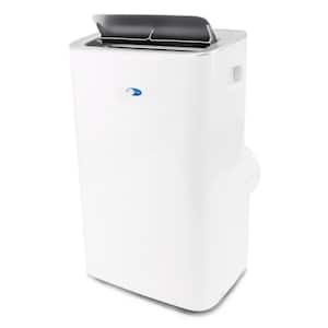 8,000 (DOE) BTU Portable Air Conditioner Cools 450 sq. ft. with Dehumidifier Wi-Fi Enabled in White