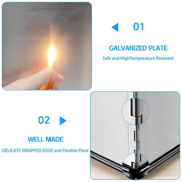 Schermi antischizzi per friggere Splatter Guard in acciaio inox Schermi per griglia fine olio Splash Guard per grasso Splatter antiaderente Guard
