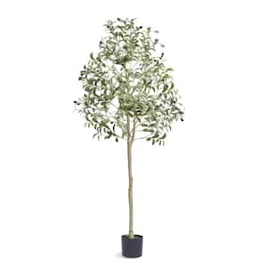 5 ft. Artificial Olive Tree Tall Faux Plant Secure PE Material and Anti-Tip Tilt Protection Low-Maintenance Plant