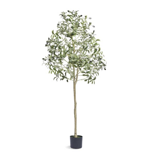VEVOR 5 ft. Artificial Olive Tree Tall Faux Plant Secure PE Material and Anti-Tip Tilt Protection Low-Maintenance Plant