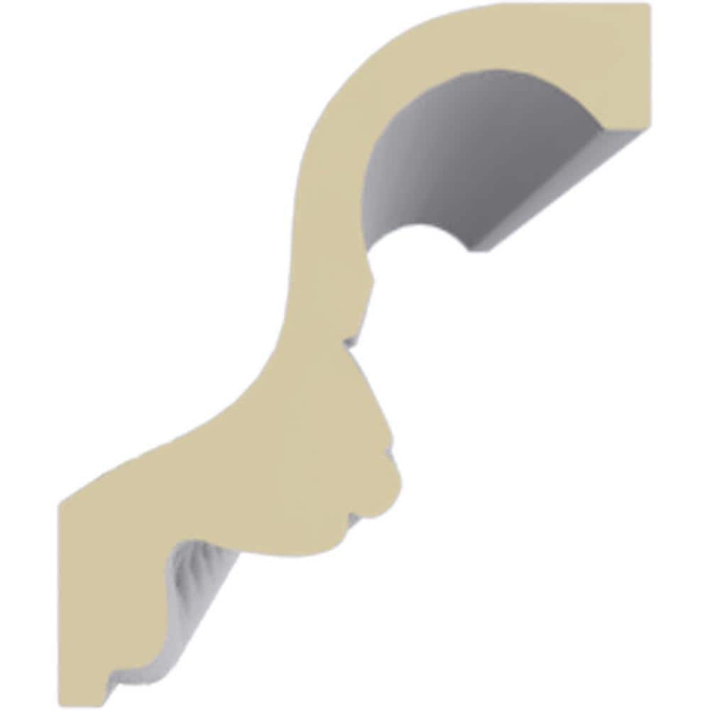 94.5" White Polyurethane Sequential Crown Moulding