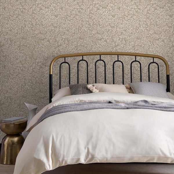 Ditsy Leaf Neutral Wallpaper