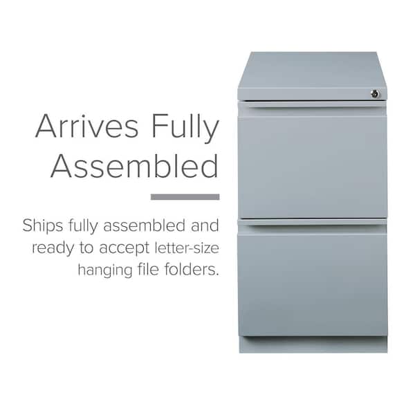 Mobile Pedestal, 2 Drawer, Box/File, 21.75