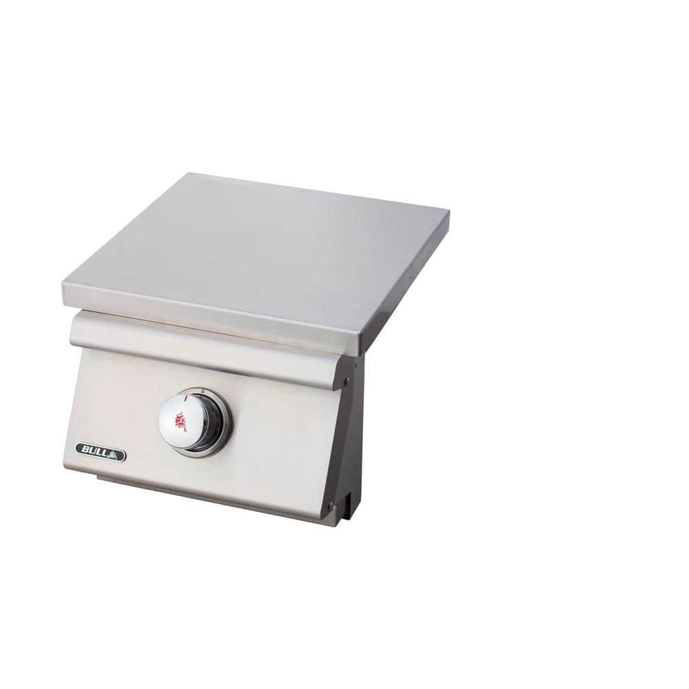 Bull Outdoor Products Pro Stainless Steel 1 Burner Side Burner 60018   Bull Outdoor Products Built In Grills 60018 64 1000 