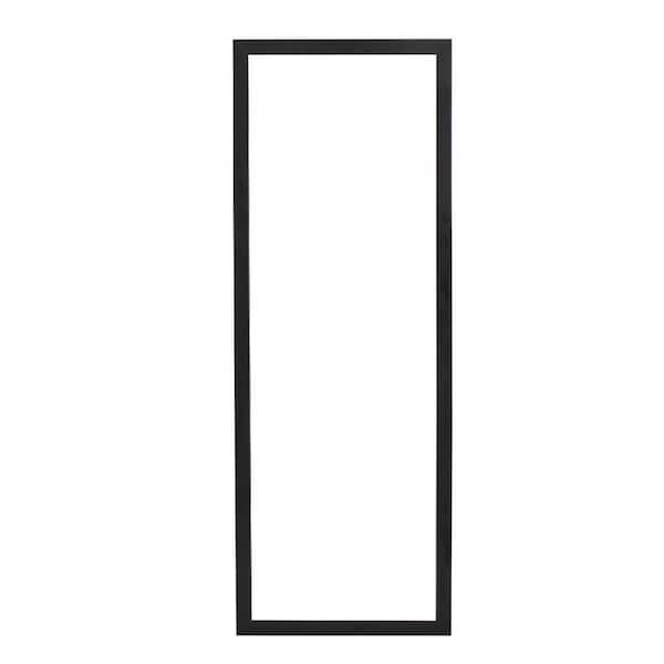 Unbranded 16 in. W x 44 in. H Rectangular Wood Framed Wall Mount or Floor Standing Modern Decorative Bathroom Vanity Mirror