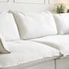 J&E Home 122.82 in. 4-Pieces Flared Arm Modular Velvet Modern Sectional Sofa in White 4-Pieces JE-120WE-2345