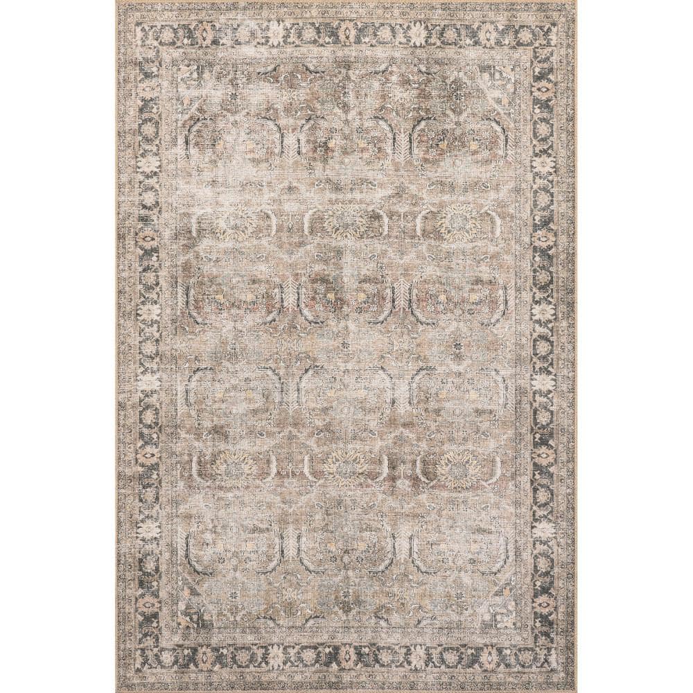 Deidra Brown Rectangular Synthetic 4' x 6' Area Rug