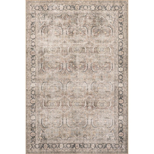 Hillstone Collection Traditional Vintage Medallion Deidra Brown 9 ft. x 12 ft. Area Rug