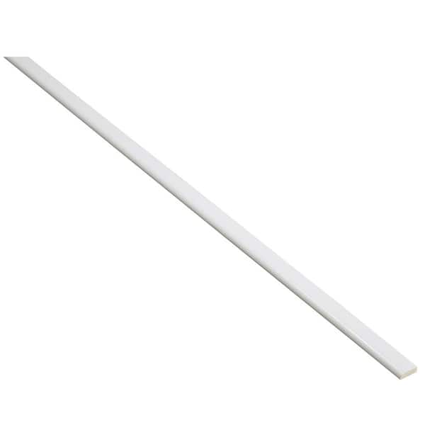 Hampton Bay Westfield 96 in. W x 0.75 in. H Feather White Scribe Molding