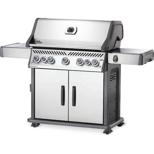 NAPOLEON Rogue 5-Burner Propane Gas Grill in Stainless Steel with Infrared Rear and Side Burners