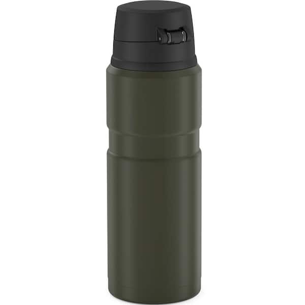 Thermos Vacuum Insulated 24 Ounce Stainless Steel Hydration Bottle Charcoal 