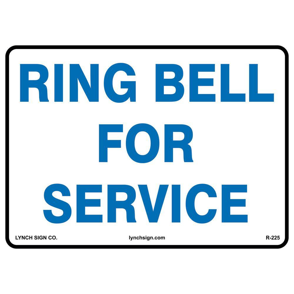 14 in. x 10 in. Ring Bell Sign Printed on More Durable Thicker Longer Lasting Styrene Plastic price history on PriceWatchPro