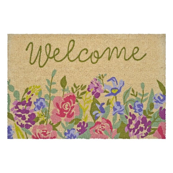 Calloway Mills Welcome Floral Doormat 18 in. x 30 in.