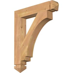 3.5 in. x 26 in. x 22 in. Western Red Cedar Imperial Arts and Crafts Smooth Bracket