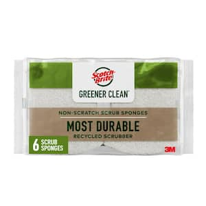 Greener Clean Non-Scratch Scrub Sponge (6-Pack)