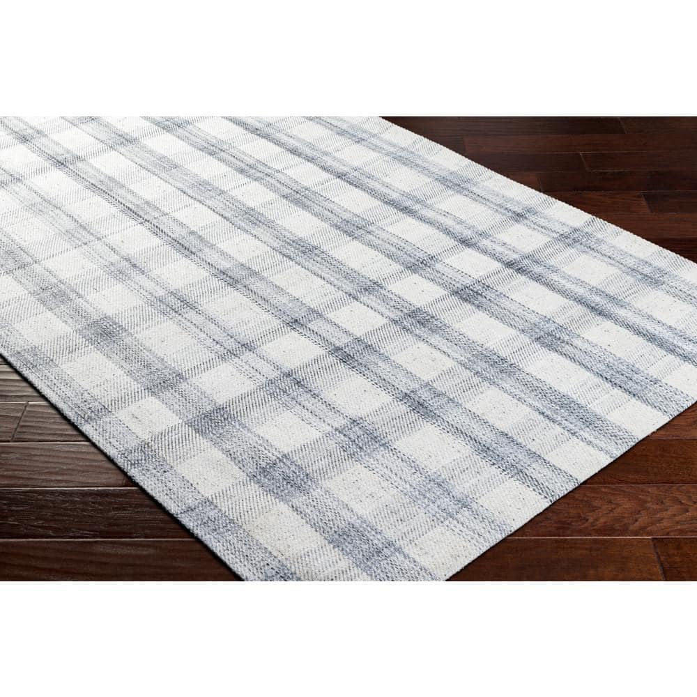 Sammy 6' x 9' Hand-Woven Plaid Wool Area Rug