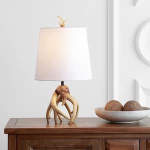 Vermont 19 in. Natural Antler Resin LED Table Lamp