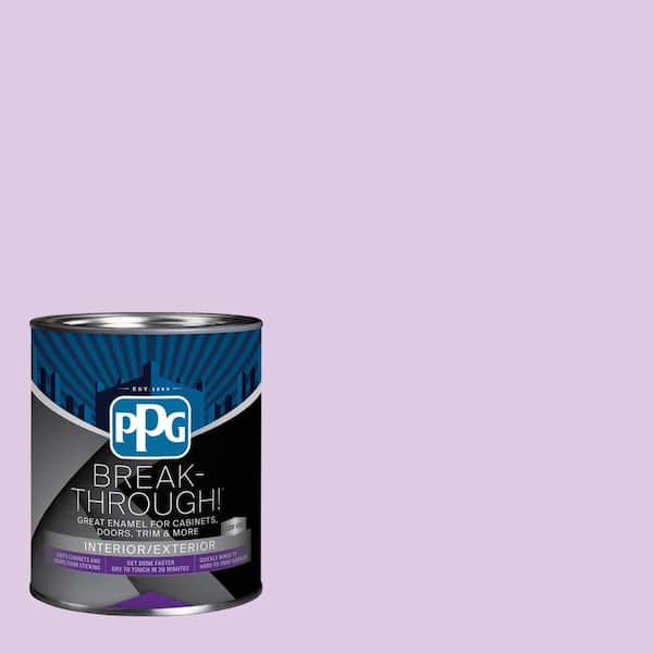 Break-Through! 1 qt. PPG1250-3 Syrian Violet Satin Door, Trim & Cabinet Paint