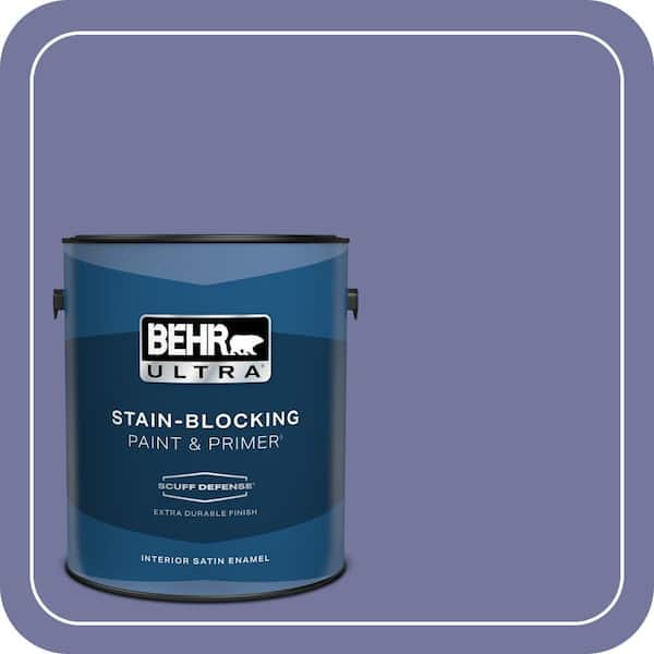 BEHR ULTRA 1 gal. #630D-6 Palace Purple Extra Durable Satin Enamel Interior Paint & Primer