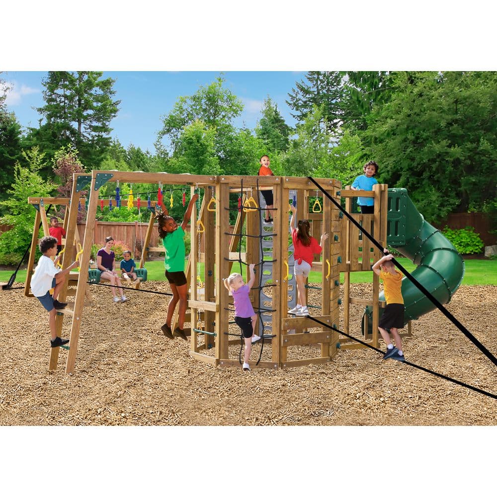 Ninja Power Tower Gold Wooden Outdoor Playset (Factory Pre-Built) price history on PriceWatchPro