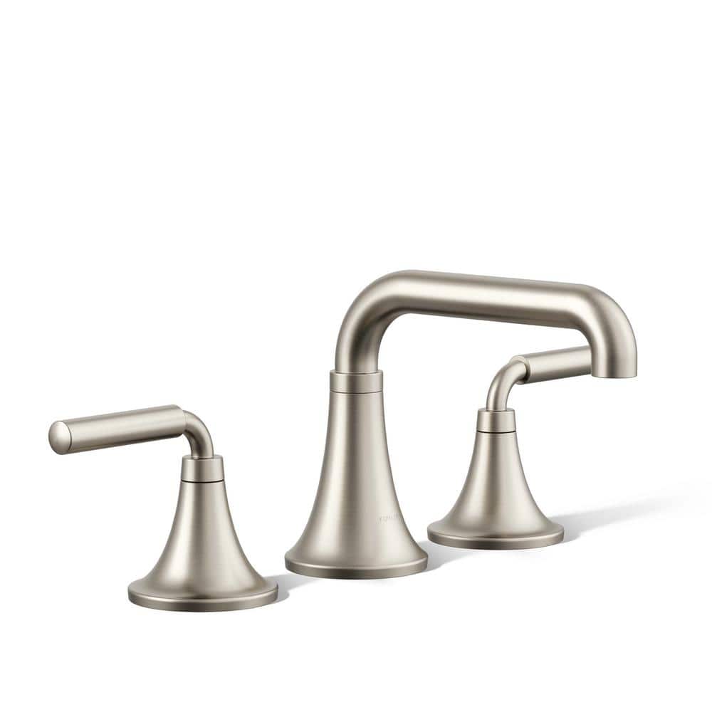 Tone 8 in. Widespread Double Handle 0.5 GPM Bathroom Faucet in Vibrant Brushed Nickel price history on PriceWatchPro