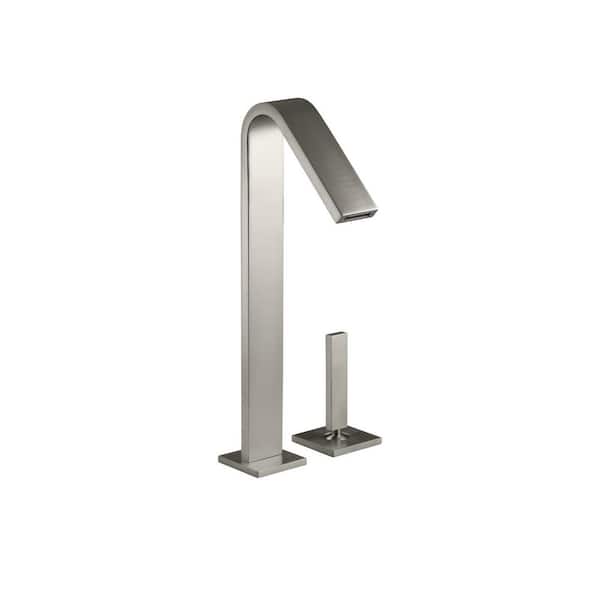 KOHLER Loure Tall Single-Handle Single Hole Bathroom Faucet with Lever Handle in Vibrant Brushed Nickel