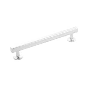 Woodward Collection Pull 6-5/16 in. (160 mm) Center to Center Chrome Finish Modern Zinc Bar Pull (1-Pack)