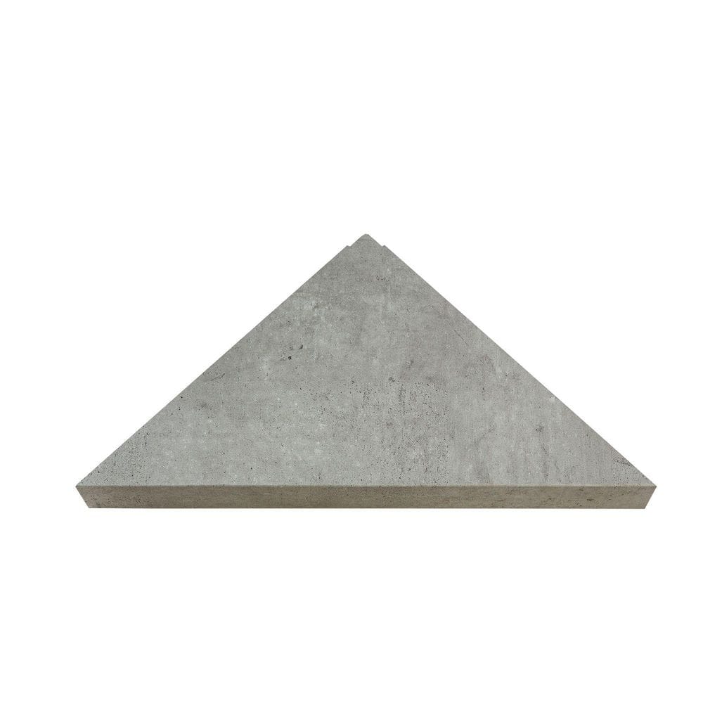 14.56 in. x 7.12 in. Vinyl Waterproof Corner Shower Shelf in Frost Nickel price history on PriceWatchPro