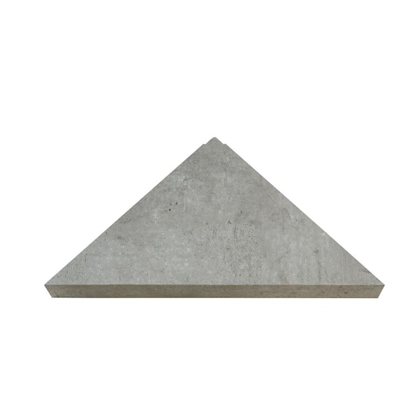 PALISADE 14.56 in. x 7.12 in. Vinyl Waterproof Corner Shower Shelf in Frost Nickel