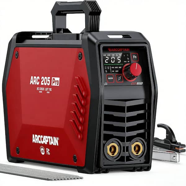 205 Amp 120/240 Volts Electric (AC) ARC/Lift TIG Welding Machine, Large LED Display, IGBT Inverter MMA Welder