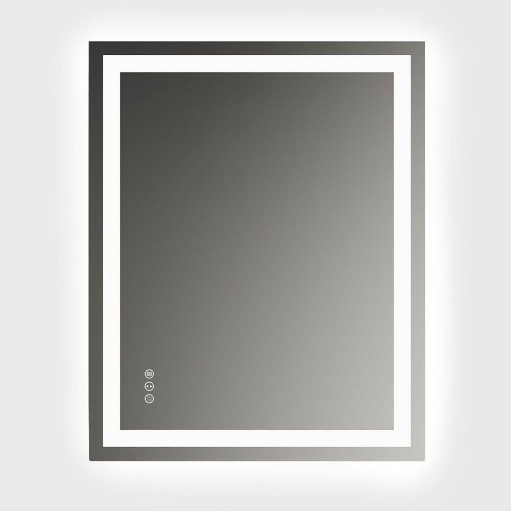 40 in. W x 30 in. H Rectangular Frameless LED Light with 3-Color and Anti-Fog Wall Mounted Bathroom Vanity Mirror price history on PriceWatchPro