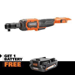 18V Brushless Cordless 3/8 in. Ratchet with 2.0 Ah Lithium-Ion Battery