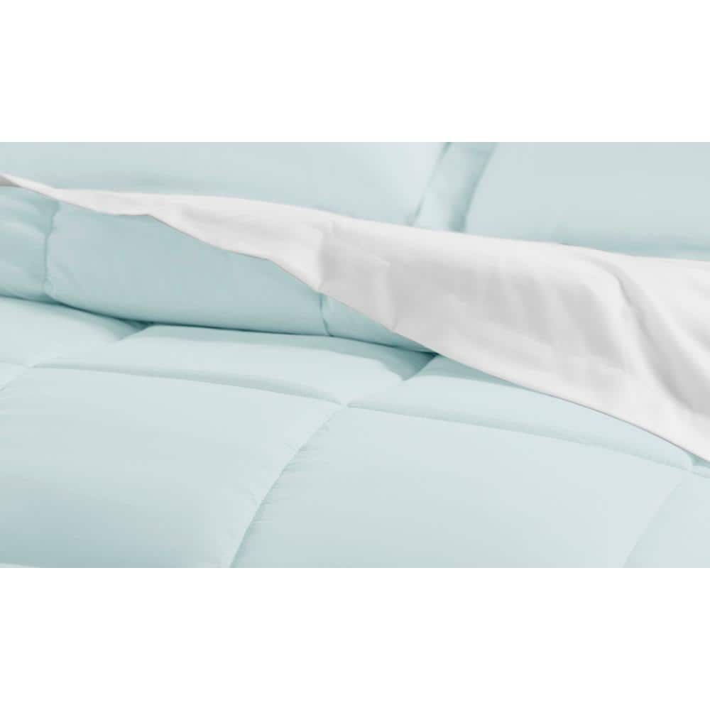 Aqua Blue Full Size Microfiber Bed in a Bag Set