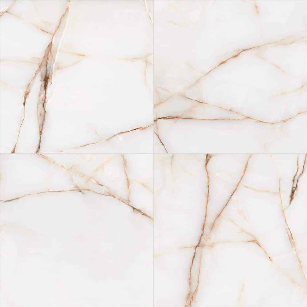 Spanish Oriva Gold 24 in. x 24 in. Matte Marble Look Porcelain Floor and Wall Tile (3-Pieces, 11.63 sq. ft./Case) price history on PriceWatchPro